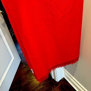 Christmas Red Pashmina 70% Pashmina Wool/30% Silk wrap